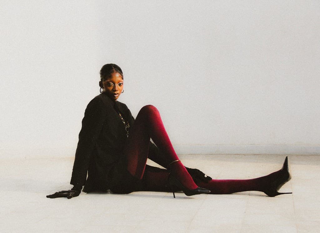 Winter tights and layered cold-weather outfit styling